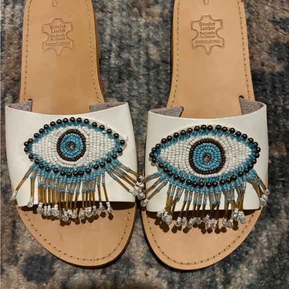 Evil Eye Greece Sandals - Picture 2 of 4